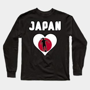 Japan Women Football Player Long Sleeve T-Shirt